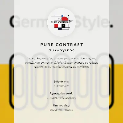 Stenski plakat Bauhaus v slogu geometrijske preprostosti