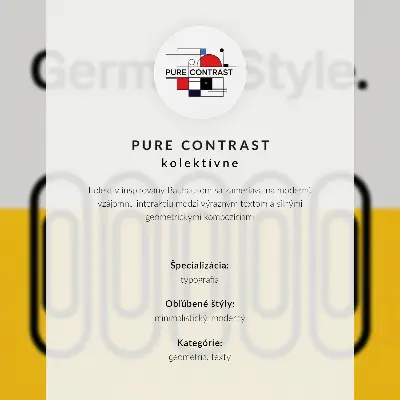 Stenski plakat Bauhaus v slogu geometrijske preprostosti