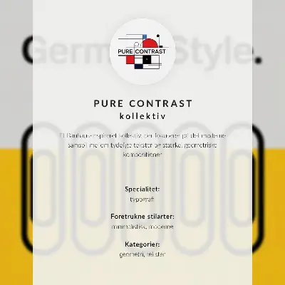 Stenski plakat Bauhaus v slogu geometrijske preprostosti