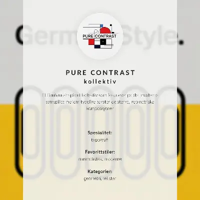 Stenski plakat Bauhaus v slogu geometrijske preprostosti