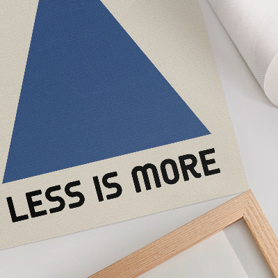 Premium stenski plakat V slogu Bauhaus prevladuje geometrijska preprostost.