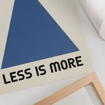 Stenski plakat Bauhaus v slogu geometrijske preprostosti