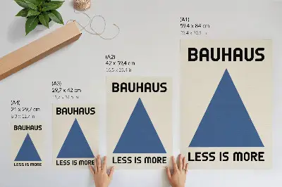Stenski plakat Bauhaus v slogu geometrijske preprostosti