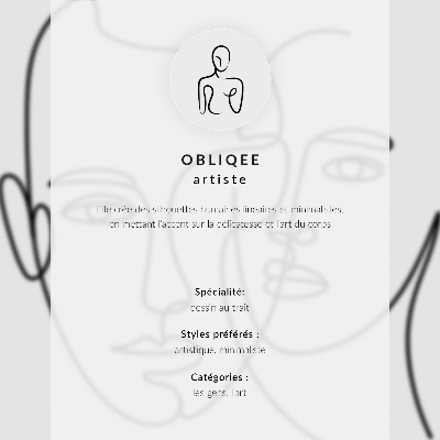 Umetniški tisk na platno Minimalistična ženska orisa sestave eleganca
