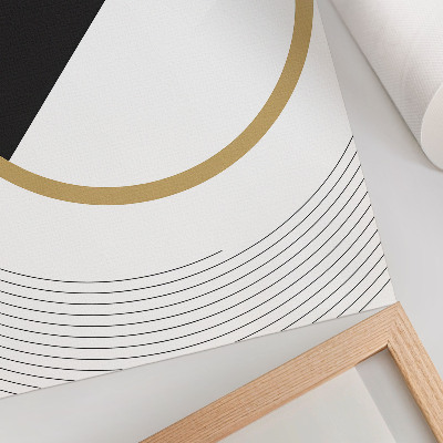 Eleganten plakat za dnevno sobo Geometrijski vzorec, kontrastne barve, sodoben slog