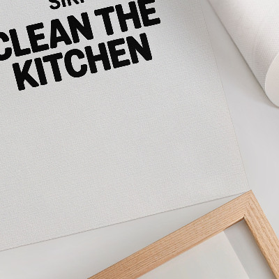 Plakat Minimalistični napis s kontrastnim motivom