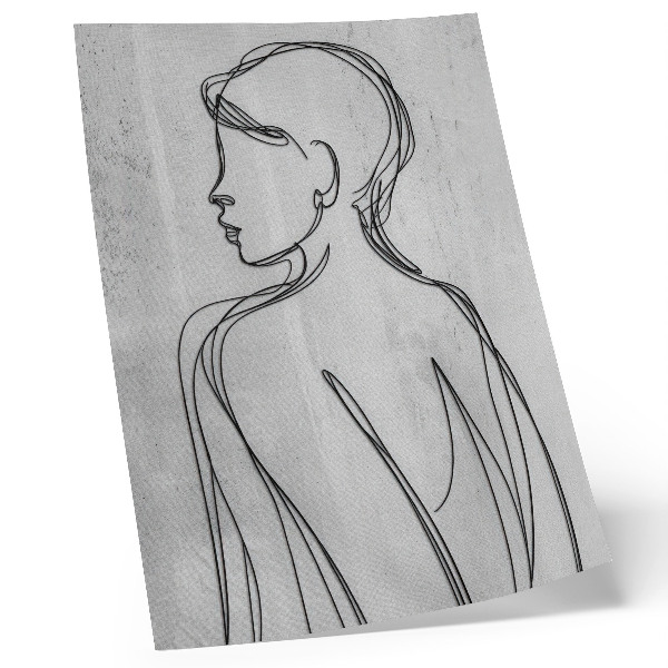 Plakat Prefinjenost linij, modernost, umirjenost, sivina, eleganca