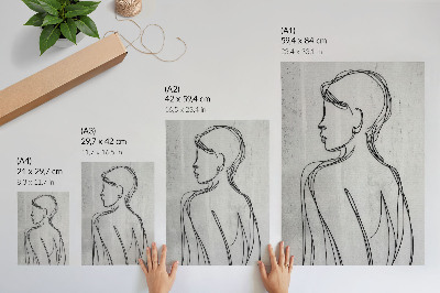 Plakat Prefinjenost linij, modernost, umirjenost, sivina, eleganca