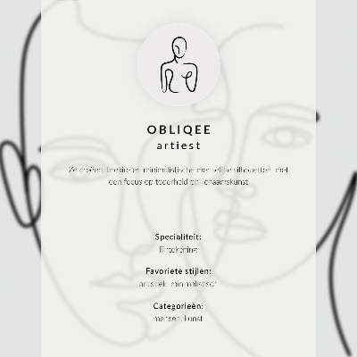 Umetniški tisk na platno Minimalistična moderna skica konture obraza