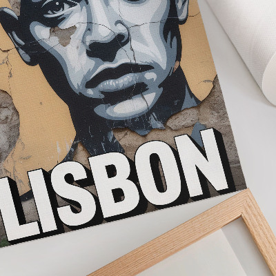 Plakat Motiv uličnega sloga z obrazom in motivacijskim napisom