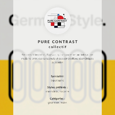 Premium stenski plakat Geometrijske črke v živahnih barvah