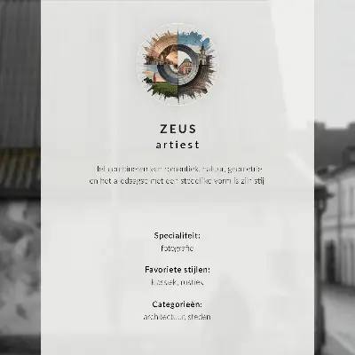 Stenski plakat rustikalni stolp z opečnato streho pod modrim nebom