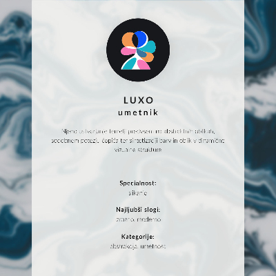Plakat Dinamični potegi rožnato rumene bele