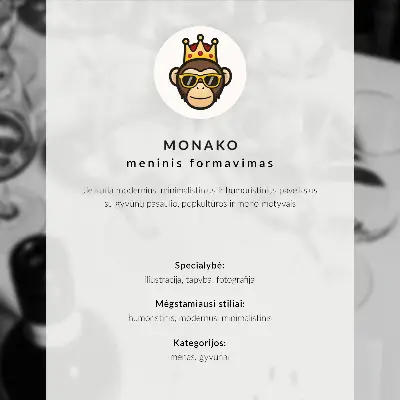Stenski plakat minimalističen motiv psa v bež in krem barvah