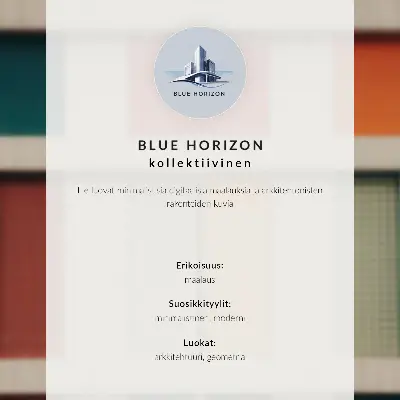 Plakat z barvitimi ploščami v modernem slogu simetrije