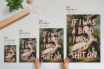 Plakat Kreativni napis na naravnem ozadju