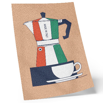 Premium stenski plakat Barvita kavarna, italijanske barve, moderno vzdušje