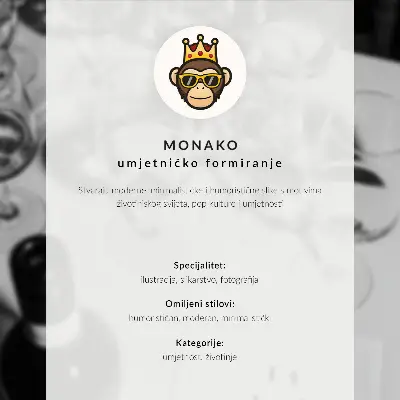 Plakat z motivom ljubkega psa v dinamičnih barvah z drznimi kontrasti