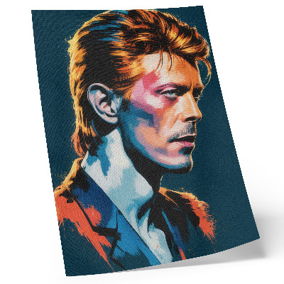 Eleganten plakat za dnevno sobo Pop art portret z dinamičnimi barvami.