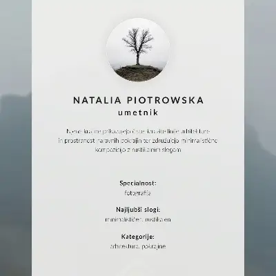 Plakat lesena koča v minimalističnem slogu ob vodi