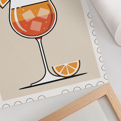 Plakat Aperol pijača oranžno ozadje