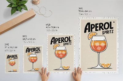 Plakat Aperol pijača oranžno ozadje