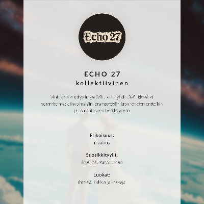 Premium stenski plakat Barvit obraz s cvetličnim šarmom čustvene nežnosti