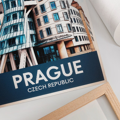 Premium stenski plakat Praška futuristična arhitektura v moderni podobi
