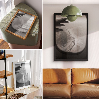Eleganten plakat za dnevno sobo Letna perspektiva minimalistično razpoloženje narava