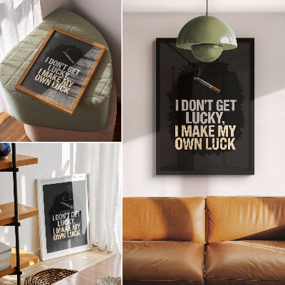Premium stenski plakat Motivacijski slogan: minimalistično oblikovanje
