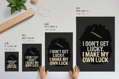 Premium stenski plakat Motivacijski slogan: minimalistično oblikovanje