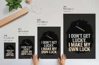 Premium stenski plakat z motivacijskim sloganom v minimalističnem oblikovanju