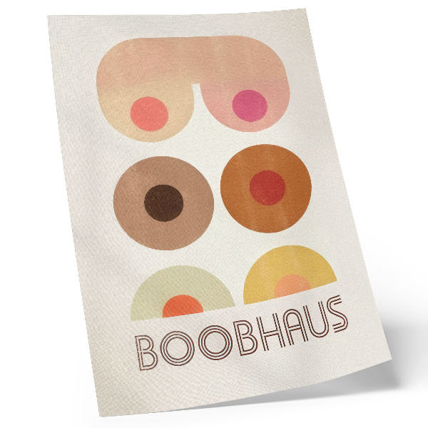Eleganten plakat za dnevno sobo Grafike v slogu Bauhaus