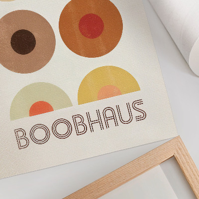 Eleganten plakat za dnevno sobo Grafike v slogu Bauhaus