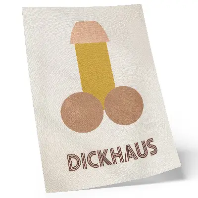 Plakat grafika v slogu Bauhaus pod vplivom Dickhausa