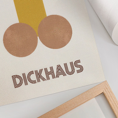 Plakat Grafike v slogu Bauhaus v slogu Dickhausa