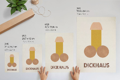 Plakat Grafike v slogu Bauhaus v slogu Dickhausa