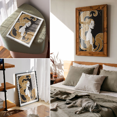 Plakat Elegantna ženska umetniška linija kontrast
