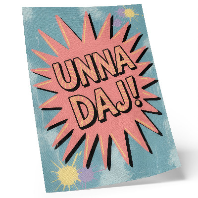 Premium stenski plakat Dinamične barve in kontrastne črke