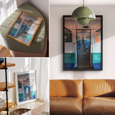 Plakat Harmonija modernega notranjega geometrijskega oblikovanja