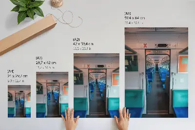 Plakat geometrijsko oblikovanje za harmonijo modernega interierja