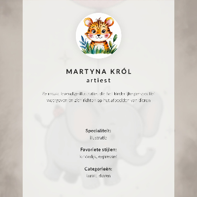 Umetniški tisk na platno Tiger v grafičnem slogu z intenzivnimi barvami