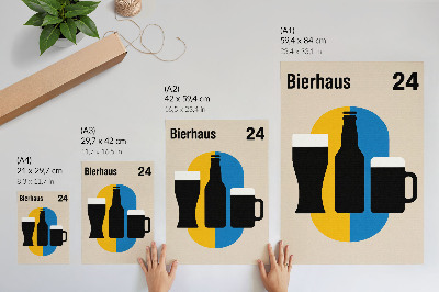 Plakat Kontrastne barve in geometrijske oblike