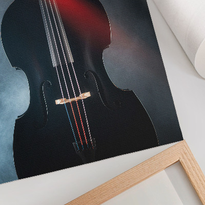 Premium stenski plakat Temno ozadje, rdeči poudarki, kontrast