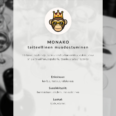 Premium stenski plakat Črno-beli motiv z risbo psa