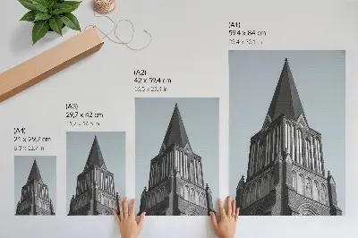 Stenski plakat Visoki gotski stolp premium izvedba