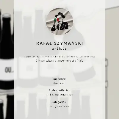 Minimalistična ilustracija črno-bele roke s steklenico eleganten plakat za dnevno sobo