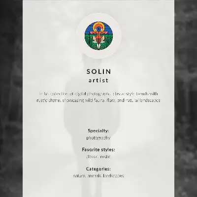 Eleganten plakat za dnevno sobo konj na travniku pod oblaki v jutranji harmoniji narave