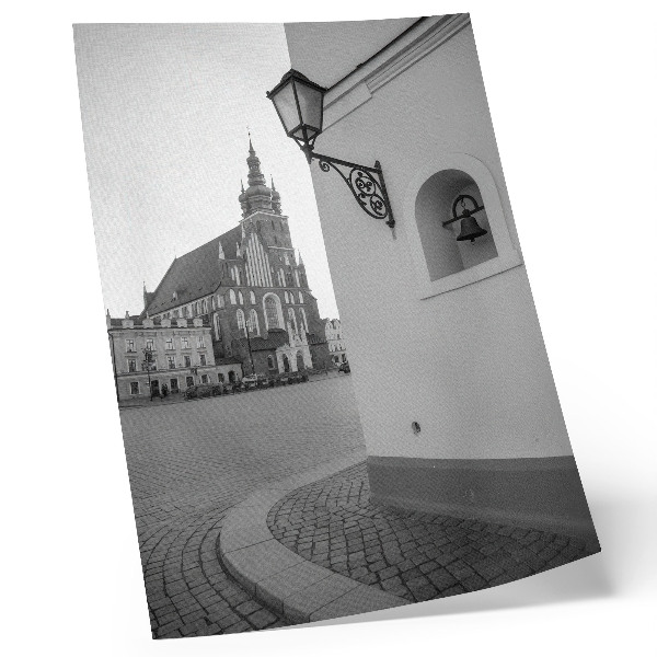 Plakat Črno-bela arhitekturna eleganca simetrija