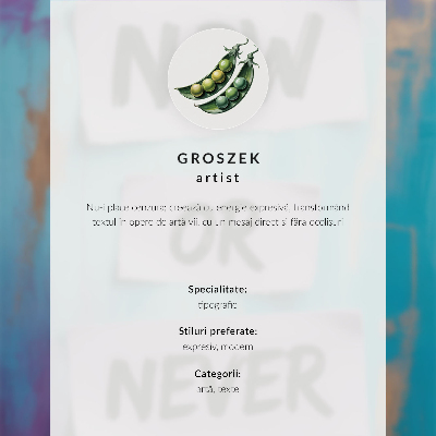 Premium stenski plakat Dinamične barve. Navdihujoče besedilo. Sodoben pridih.